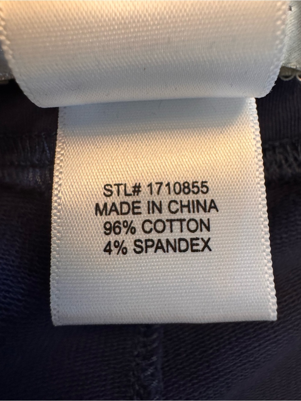 🔥 Susan Bristol Navy Blue Foldover Waist Yoga Pants XL - Picture 5 of 6